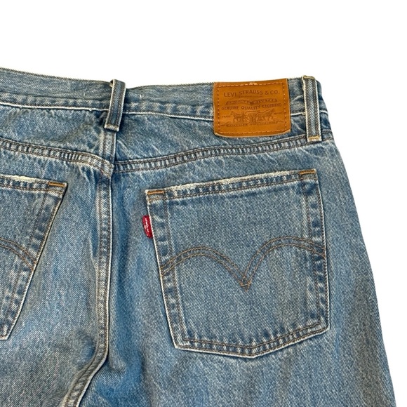 Levi's Premium Wedgie Icon Fit Ankle Button Fly Jeans Blue Size 28 #1710 - Picture 8 of 8